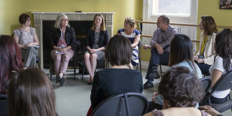 Panelists discuss early years arts at Kinderfest 2017.